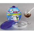 Round Plastic Take Away Microwavable Food Container 9.5oz